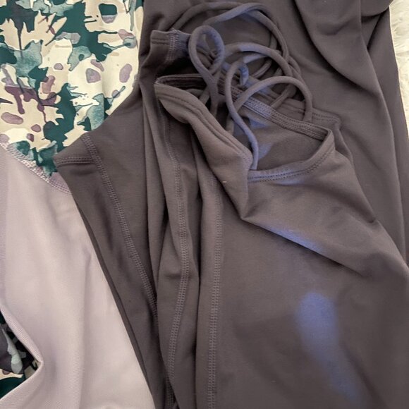 JoyLab XL Leggings 3‑Pack – Mesh & Crisscross Detailing, Like‑New - Picture 2 of 6